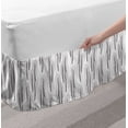 thumbnail image 2 of Harvest Bed Skirt, Vertically Arranged Wheat Branches Ears of Grain Botany Farmland, Elastic Bedskirt Dust Ruffle Wrap Around for Bedding Decor, 4 Sizes, Grey Pale Taupe, by Ambesonne, 2 of 2