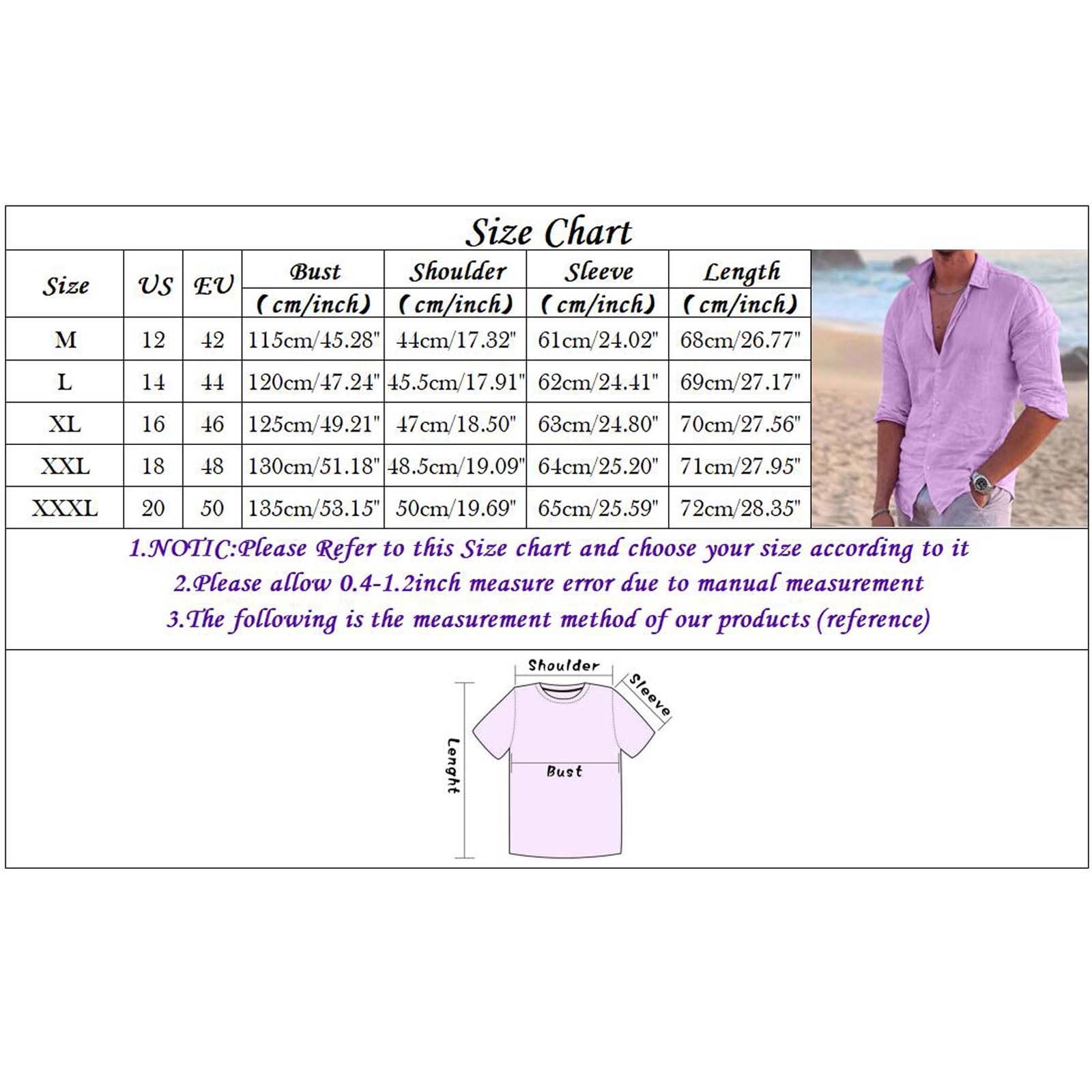 wendunide mens shirts Male Summer Cotton Linen Solid Casual Plus Size Loose  Shirt Mens Turn Down Collar Long Sleeve Shirt Men Shirts Pink M - Walmart.ca
