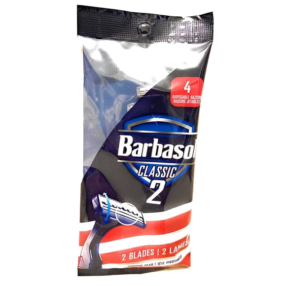 Rastrillos Barbasol Classic 2 hojas, paquete de 4