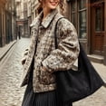 thumbnail image 2 of JASGOOD Vintage Suede Hobo Bag for Women Soft Oversized Shoulder Purse, Casual Daily Handbag, 2 of 8