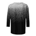 thumbnail image 6 of Sequin 3/4 Sleeve Shirts for Women Summer Party Tops Fashion Casual Crewneck Tee Shirt Comfy Blouse, 6 of 6