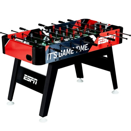 ESPN 54-Inch Arcade Foosball Soccer Table with Bead Scoring and