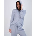 thumbnail image 2 of Real Essentials 4 Piece: Women's Long Sleeve Pullover Hoodie Henley Sweatshirt & Jogger Set- Athletic Lounge Sweatsuit, 2 of 7