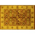 thumbnail image 1 of Ahgly Company Machine Washable Indoor Rectangle Oriental Yellow Industrial Area Rugs, 2' x 4', 1 of 4