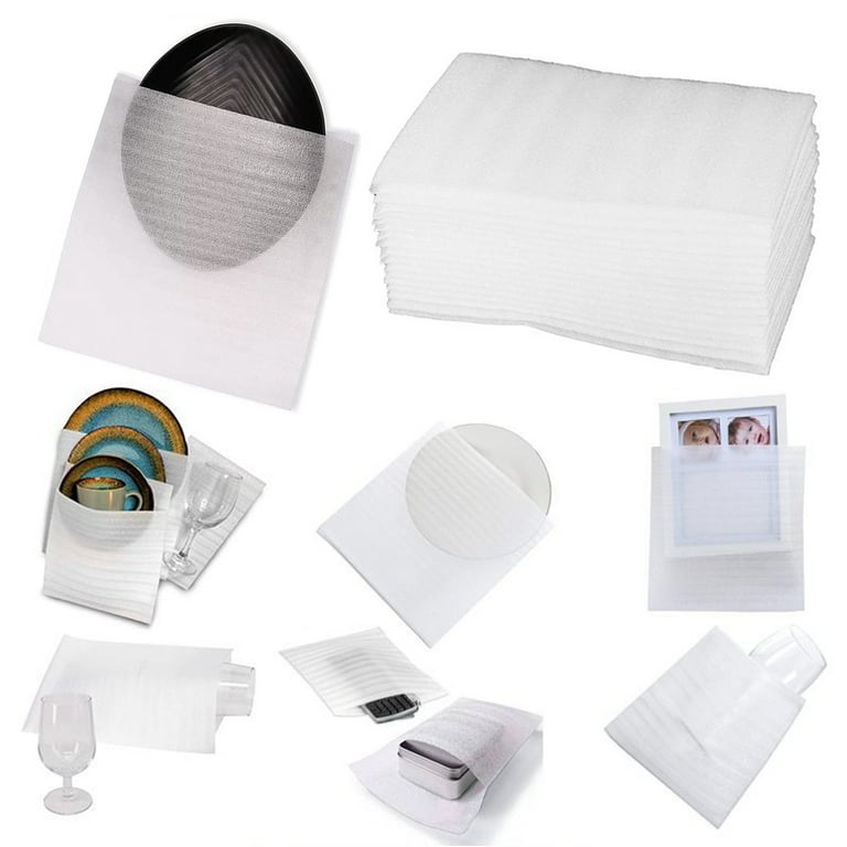 VASANA 100 Packs Kussen Foam Zakken Foam Wrap Kussen Sheets Veilig Verpakking Container Supplies voor Fragiele Items Verplaatsen Opslag en Verzending