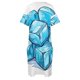 thumbnail image 5 of Vestido de noche holgado con bolsillos y cubitos de hielo azules, vestido de noche para mujer, ropa de verano para mujer, 5 of 7