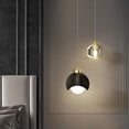 thumbnail image 5 of For Dining Room Loft Bedroom Living Room Modern Crystal Bedside Chandelier Gold Black Pendant Light Indoor Chandelier Lamp, 5 of 9