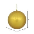 thumbnail image 2 of Vickerman 4" Gold Matte Mercury Ball Ornament, 6 per Bag., 2 of 3