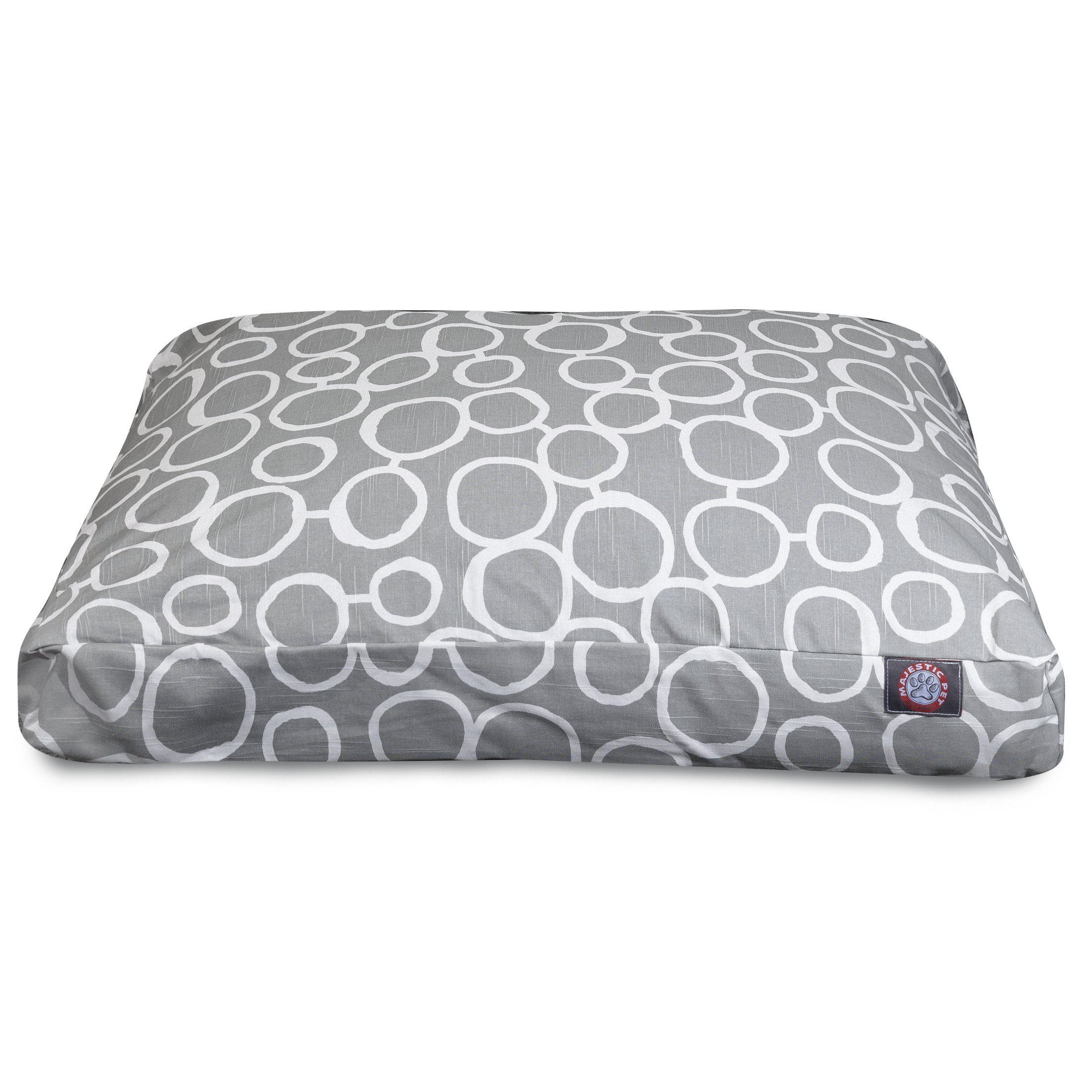 Majestic Pet | Fusion Rectangle Pet Bed For Dogs, Removable Cover, Gray, Medium