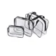 thumbnail image 5 of Bolsa de cosméticos transparente, bolsa de artículos de tocador de viaje de plástico, cubos de embalaje resistentes al agua con cierre de cremallera, 5 of 5