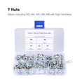 thumbnail image 4 of 90PCS Thread Wood Insert Carbon Steel Fastener T Nut Furniture Nuts Fastener, 4 of 10