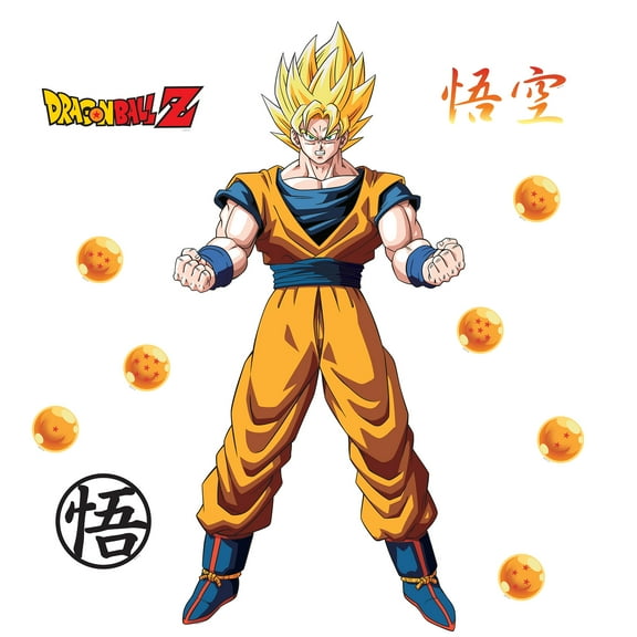 Dragon Ball Z Goku Character Wall Decals