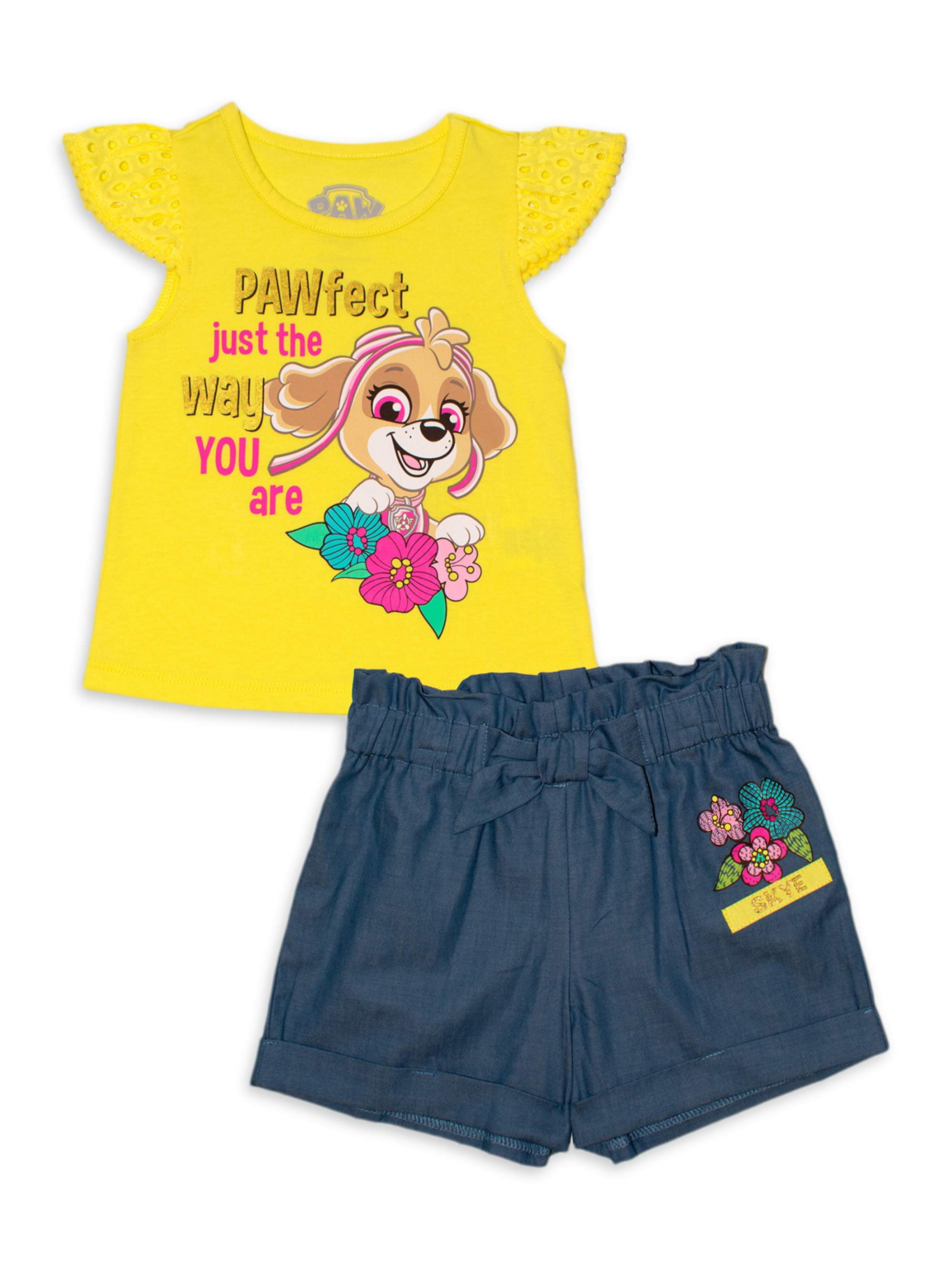 Fancy Nancy Shirt Shorts Outfit Clothes Little Girl Toddler 3PC