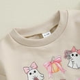 Newborn Halloween Outfit Baby Boy Girl Ghost Sweatshirt Romper Spooky