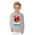 thumbnail image 2 of Awkward Styles Thanksgiving Toddler Long Sleeve Shirt Brother Turkey Kids T-Shirt, 2 of 4