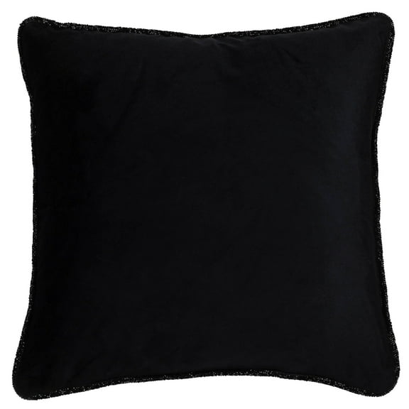 Luminous Piping Border Pillow - 24" - Black