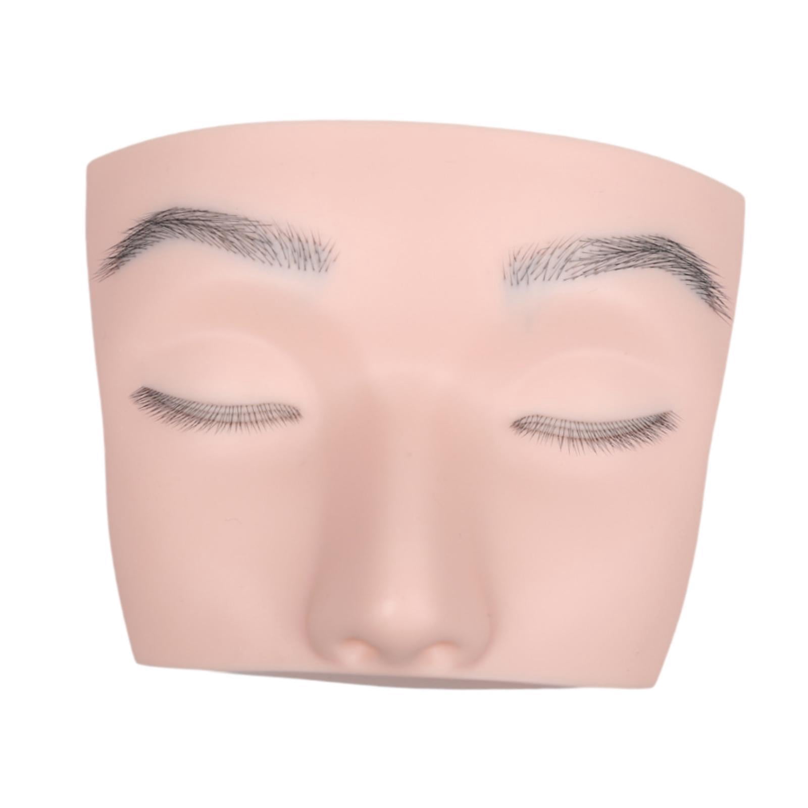 Bothyi Eyelash Extension Mannequin Head Face Flat Head Practice Training Head for Salon
