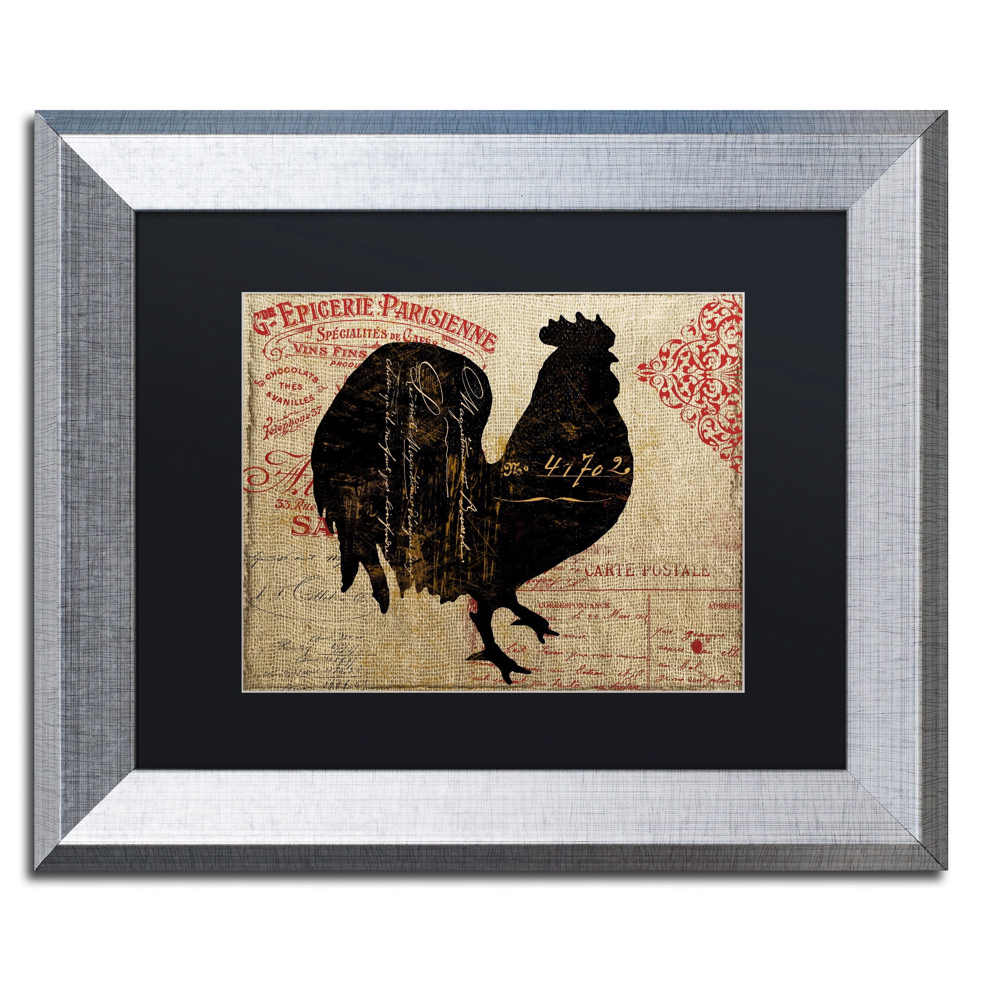 Trademark Fine Art "Paris Farms IV" Canvas Art by Color Bakery, Black Matte, Silver Frame