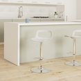thumbnail image 2 of thksbought Bar Stools Set of 2, Adjustable Plastic Swivel Barstools, Modern Counter Stools with Open-Back and Footrest, Counter Height Barstools for Bar, Kitchen and Dining Room (Matte White), 2 of 16