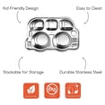 thumbnail image 4 of Stainless Car/Bus Plate, Rust Free, Safe Divided Platter for Toddlers and Kids, BPA Free Plate, 4 of 5