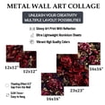thumbnail image 4 of Designart "Regal Splendor In Deep Purple" Damask Wall Art Set Of 5 - Gold Bohemian Living Room Metal Art Set, 4 of 6