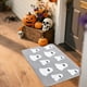 thumbnail image 5 of Alfombra de Calabaza de Halloween Antideslizante, Suave Como La Franela, para Baño | Gris, Poliéster, Reverso de Goma | 50 Cm X 80 Cm, Decoración Moderna para Festivales, 5 of 6