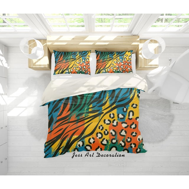3D Abstract Colorful Pattern Quilt Cover Set Bedding Set Pillowcases 74