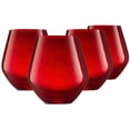 thumbnail image 1 of Juego de 4 copas de vino Godinger Stemless Red, 500 ml, Cristal, 1 of 4