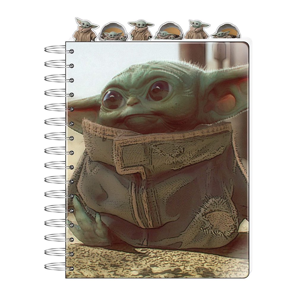 Baby Yoda Notebook Star Wars Mandalorian Tab Journal for Kids