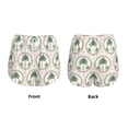 thumbnail image 3 of Honeii palm trees print a double-layered women's running short, ideal for gym, tennis, and various activities, complete with a practical pocket-Large, 3 of 7