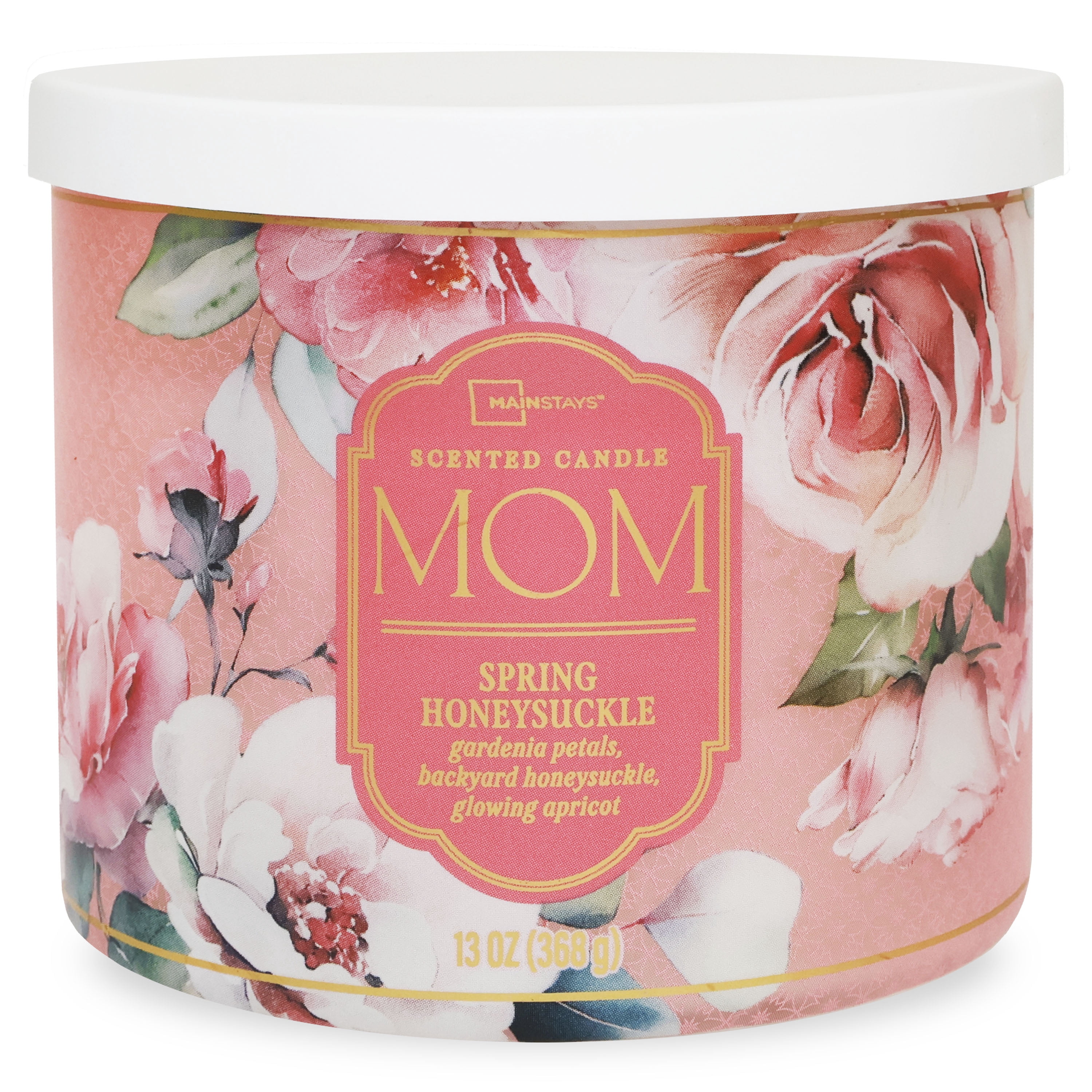 Mainstays 3-Wick Mothers Day Wrapped Candle "Mom", 13-Ounce