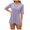 Purple, variant on Lixiuxyad Womens Fashion Casual Solid Color T Shirt Half Sleeve Square Neck Casual Top Summer Tee Shirts,Black L