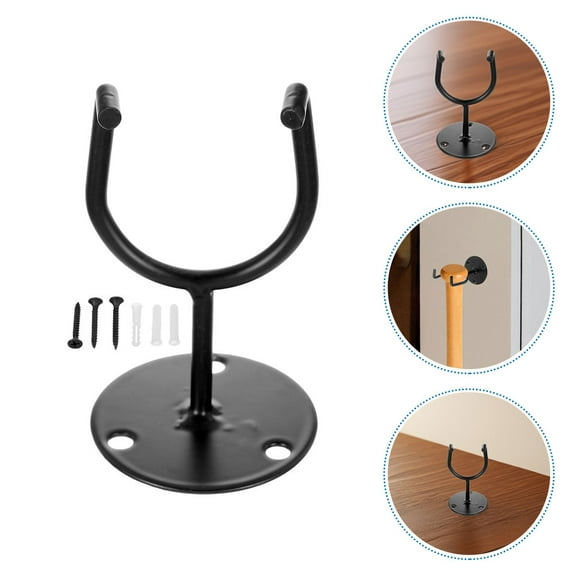 HAMPPLIES 2Pcs Bat Hanger with Iron Wall Mounted Bat Display Rack in .8X5.9X5.9in