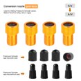 thumbnail image 2 of Adaptador de válvula de bicicleta Presta a Schrader, 4 Uds., adaptador de válvula Presta (dorado), 2 of 5