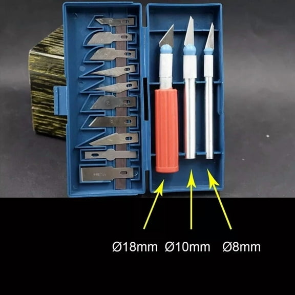 ELVY- 13Craft Knife Exacto Knife Set Professional Hobby Knife For Carving Arts&Crafts