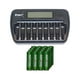 Chargeur de Batterie 8 Baies AA / AAA LCD + Batteries Rayovac NiMH 16 AA 2400 mAh – image 1 sur 1