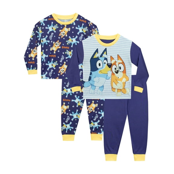 Bluey Boys 2 Pack Pajamas Blue Sizes 18M-7