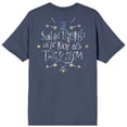 thumbnail image 3 of Coraline Cat Secret Door Stop Motion Animated Dark Fantasy Horror Another World Something are Not As They Seem on Navy Adult Crew Neck Short Sleeve T-shirt - Small, 3 of 7