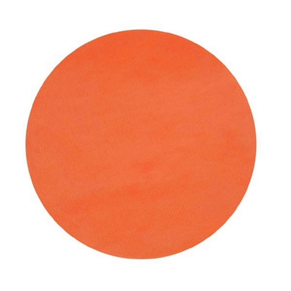 9" Orange Tulle Circle - 25 Pack