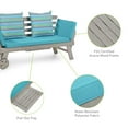 thumbnail image 3 of Greemotion Maui Expandable Outdoor Patio Daybed in Gray Acacia Wood, 3 of 5