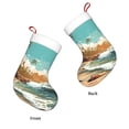 thumbnail image 6 of Cauagu Coastal Palm Beach for Christmas Stockings,1-Pack Large Xmas Stocking Holiday and Farmhouse Stocking Fit for Christmas Holiday Party Decoration(17.7*11 Inch), 6 of 7