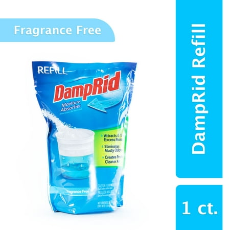 DampRid Moisture Absorber Refill Bag (2 lb, 10 Oz.); For DampRid Refillable Containers; Eliminate Musty Odors and Trap Excess Moisture in the Air; Creates Fresher, Cleaner Air; Fragrance (Best Way To Eliminate Odors)