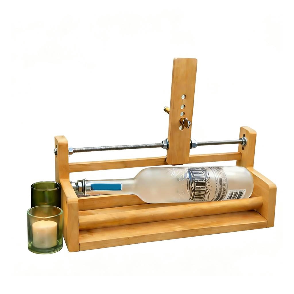 Wooden Bottle Cutting Machine Easy To Use For Creating Unique Recycled Glass Decorations At Home
