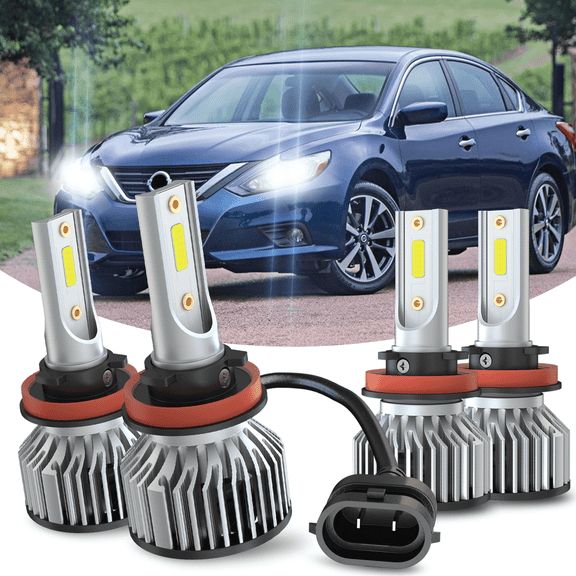 For Nissan Altima 2007-2018 LED Headlight High Low Beam Bulbs 6000K Super Bright