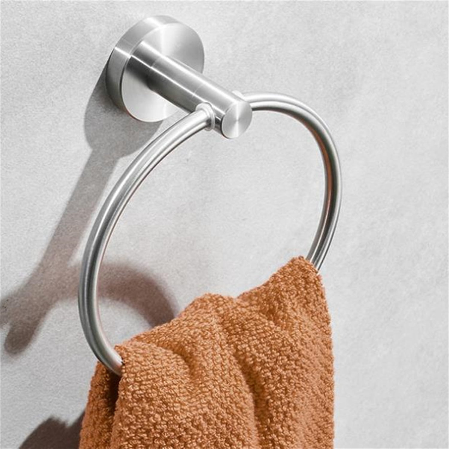 Lowestbest 3 Piece Towel Rack Set, Robe Hooks Towel Ring Bar, Toilet Paper Holder, Tissue Rack, Brushed Silver Lowestbest 3 Piece Towel Rack Set, Robe Hooks Towel Ring Bar, Toilet Paper Holder, Tissue Rack, Brushed Silver