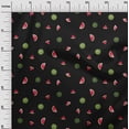 thumbnail image 2 of oneOone Silk Tabby Fabric Watermelon Fruit Print Fabric BTY 42 Inch Wide, 2 of 4