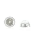 thumbnail image 2 of Universal EZback Earring Backs Soft Clear Silicone and 10k White Gold Small 2 Pairs, 2 of 7
