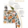 thumbnail image 5 of Orange Rectangle Tablecloth, Summer Botanical Leaves Watercolor Waterproof & StainResistant Tablecloth, Washable Oil-proof Table Cover for Dining/Party/Wedding/Camping/Buffet 54x108 In, 5 of 9