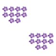 thumbnail image 2 of Billuyoard 10x ramo de flores aspecto realista y durabilidad duradera decoración de boda ecológica púrpura oscuro morado oscuro 2Conjunto, 2 of 6