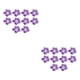 thumbnail image 3 of Toystoory 10 piezas de flores artificiales para decoración, opciones de aplicación versátiles y amplias, decoración elegante para el hogar, morado oscuro 2Conjunto, 3 of 6